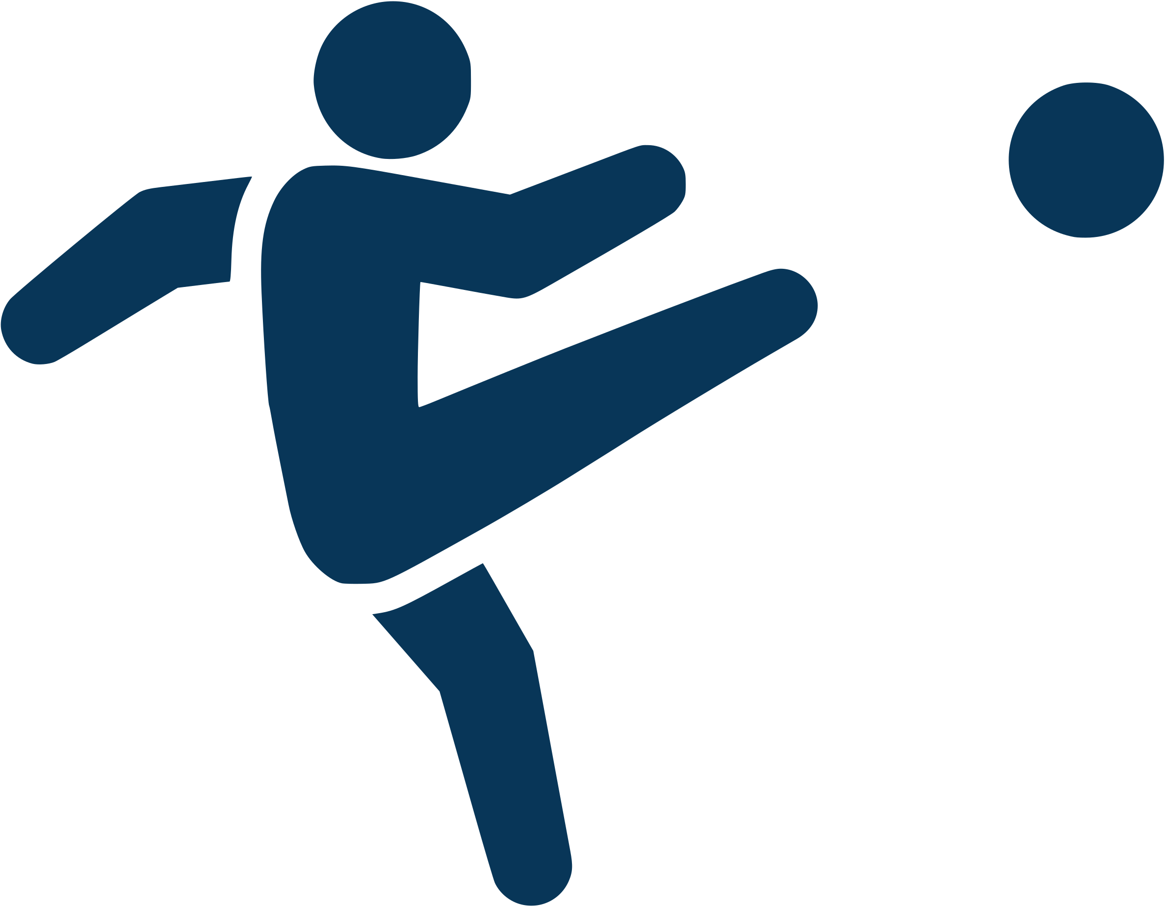 サッカーをするピクトグラム