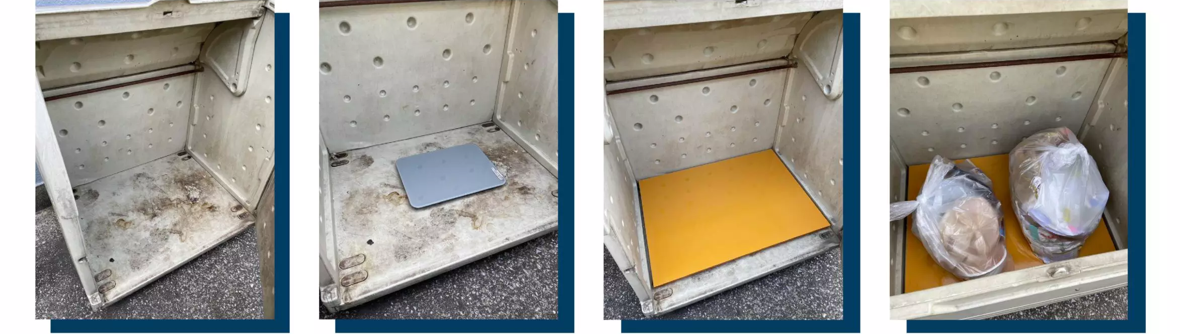 導入した事業所の企業の体重計設置の様子